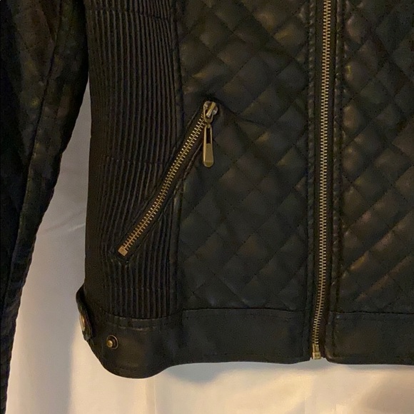 Cuesta Blanca  Black leather jacket size 8 - Picture 3 of 5